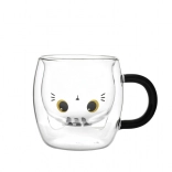 Verre isotherme à double paroi chat 250 ml