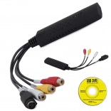 Grabber vidéo USB Pro pour convertir les VHS et l’AV analogique vers PC