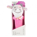 Hochets couineur vache rose pour bébés