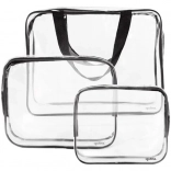 Trousse de toilette transparente 3-en-1 SOULIMA