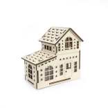 La magie du bois grande maisonnette – maison double avec bougie LED