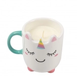 Mug licorne avec bougie en soja