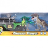 Set dinosaure à piles avec 4x4 et figurine