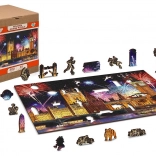 Puzzle en bois Londres de nuit 2v1, 150 pièces