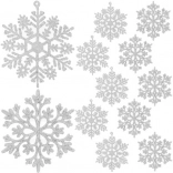 Décorations de Noël pour sapin - flocons de neige 12 pcs. Ruhhy 22516