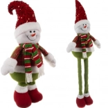 Bonhomme de neige de Noël avec jambes télescopiques