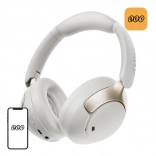 qcy h3 pro casque circum-aural sans fil avec anc – blanc