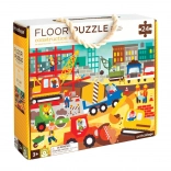 Puzzle de sol Chantier pour enfants à partir de 3 ans