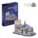 Puzzle 3D lumineux Cathédrale Notre‑Dame 149 pièces