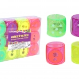 Taille-crayon pour deux crayons avec réservoir – cube