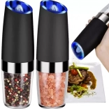 Moulin à épices électrique à gravité - lot de 2 pièces Ruhhy