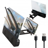Loupe pour écran de téléphone avec haut-parleur Bluetooth