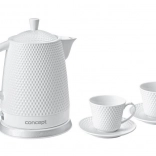 Bouilloire électrique en céramique avec tasses CONCEPT 1,5 l
