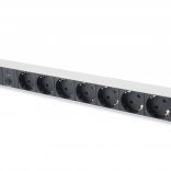 Barre d’alimentation PDU 19" Rack avec 7 prises Schuko, 2,0 m