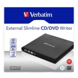 Graveur externe slim CD/DVD USB 2.0 VERBATIM