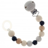 Hess clip pour tétine naturel noir