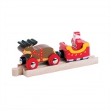 Attelage du Père Noël avec rail Bigjigs Rail