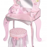 Coiffeuse en bois avec tabouret Magic Maria