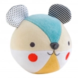 Petit Collage hochet ourson en coton biologique