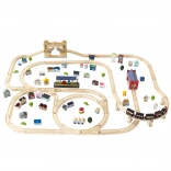 Le Toy Van circuit de train en bois City avec pont de Londres