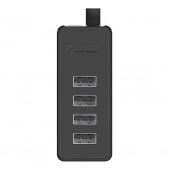 Orico hub USB avec 4 ports USB 2.0 (noir)