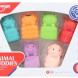 Animaux de bain – set de jouets en caoutchouc pour la baignoire (6 pcs)