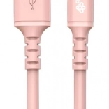 Câble USB-USB C en silicone 1 m rose