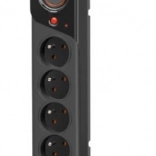 Multiprise parafoudre à rallonge ARMAC Z5, 5 prises, 1,5 m, 10 A, noire