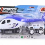 Hélicoptère avec voiture