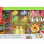 Service à thé en métal pour enfants 19 pièces