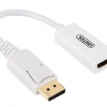 Adaptateur UNITEK DisplayPort vers HDMI 4K, blanc