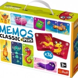 Pexeso Classic & Plus Adorables Monstres 3-en-1