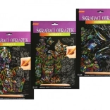 Image à gratter arc-en-ciel Chiens 20x25 cm