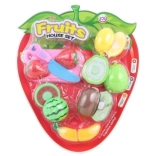 Set de découpe de fruits avec Velcro – blister en forme de fraise
