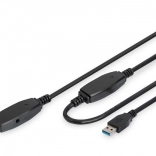 Câble USB 3.0 actif d’extension Type A/A noir 10 m