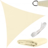 Voile d’ombrage triangulaire 3 × 3 × 3 m beige