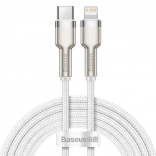 Baseus Cafule câble USB‑C vers Lightning 2 m, PD 20 W, blanc