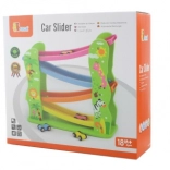 Toboggan en bois pour petites voitures