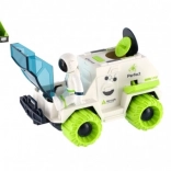 Set de voiture spatiale à inertie avec astronaute et satellite