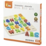 Puzzle encastrable en bois avec lettres pour enfants