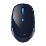 Souris ergonomique sans fil HAVIT, bleue