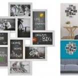 Cadre multiple pour 10 photos – Blanc