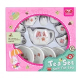 Service à thé en porcelaine avec papillons pour enfants