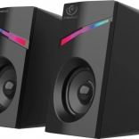 Haut-parleurs stéréo 2.0 avec éclairage LED