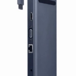 Hub USB-C avec alimentation, Gigabit Ethernet, VGA, HDMI et 3x USB 3.1 avec lecteur de cartes SD