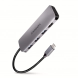 Hub multiport 3x USB-A + HDMI + SD/microSD, USB‑C 3.2 Gen1, câble USB‑C 20 cm