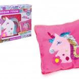 Oreiller licorne avec paillettes et couture pour enfants