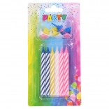 Bougies jumbo avec supports en différentes couleurs