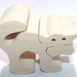 Fauna figurine en bois chat