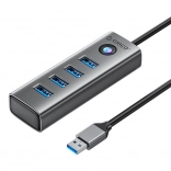 Hub USB ORICO 4× USB 3.0, gris